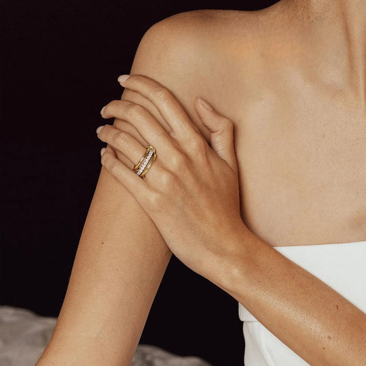 Stack zlatý prsteň